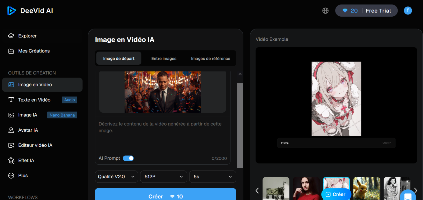 DeeVid AI tutorial video creation