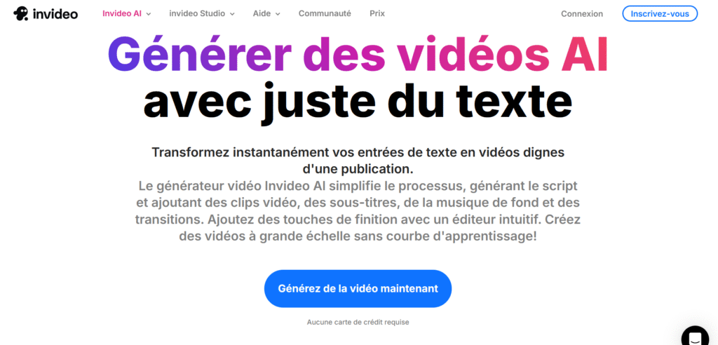 Invideo interface