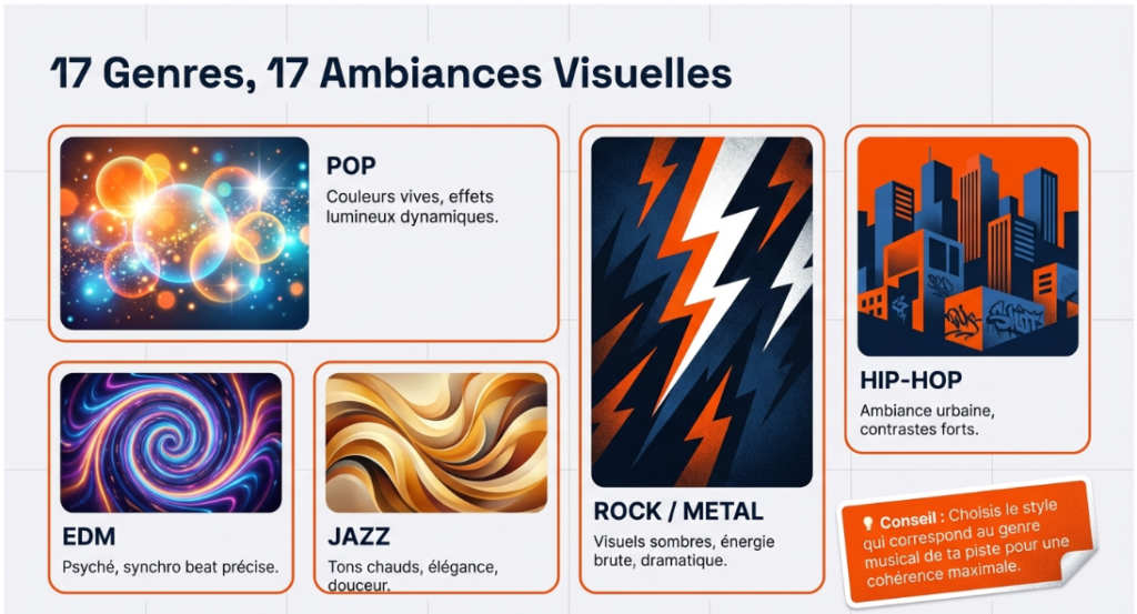 Styles et genres de musique Vidnoz