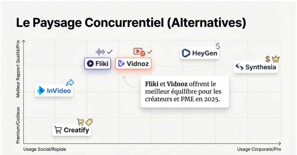 Alternatives Fliki and Vidnoz