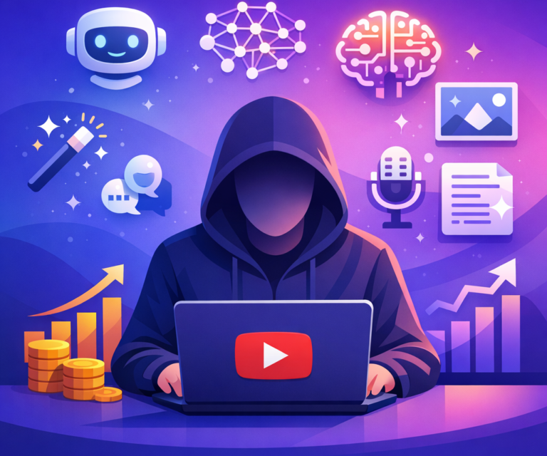 Lire la suite à propos de l’article Chaîne YouTube Faceless Rentable en 2026 : Guide Complet (Workflow + Outils IA)
