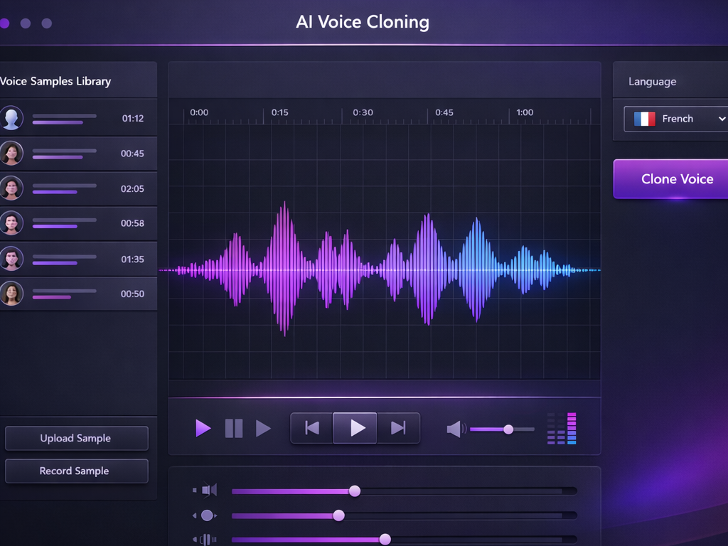 ElevenLabs clonage vocal 2026, interface voice cloning