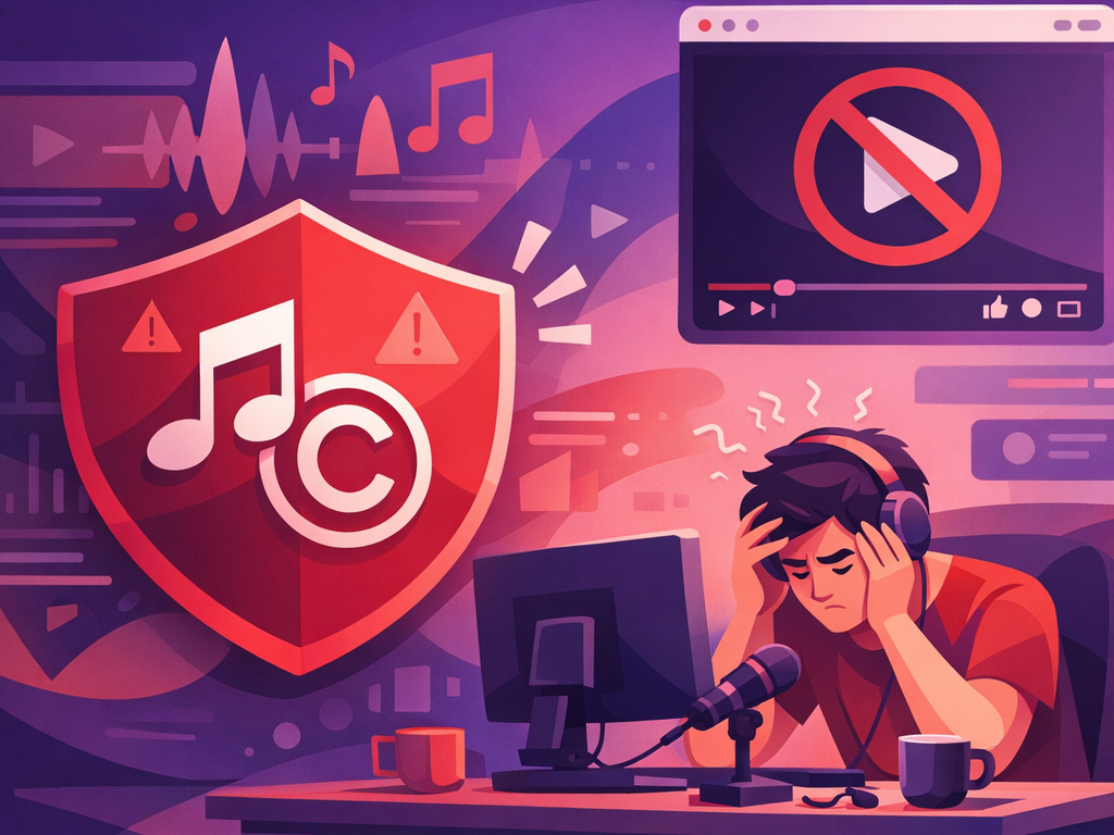 Content ID YouTube réclamation droits d'auteur musique