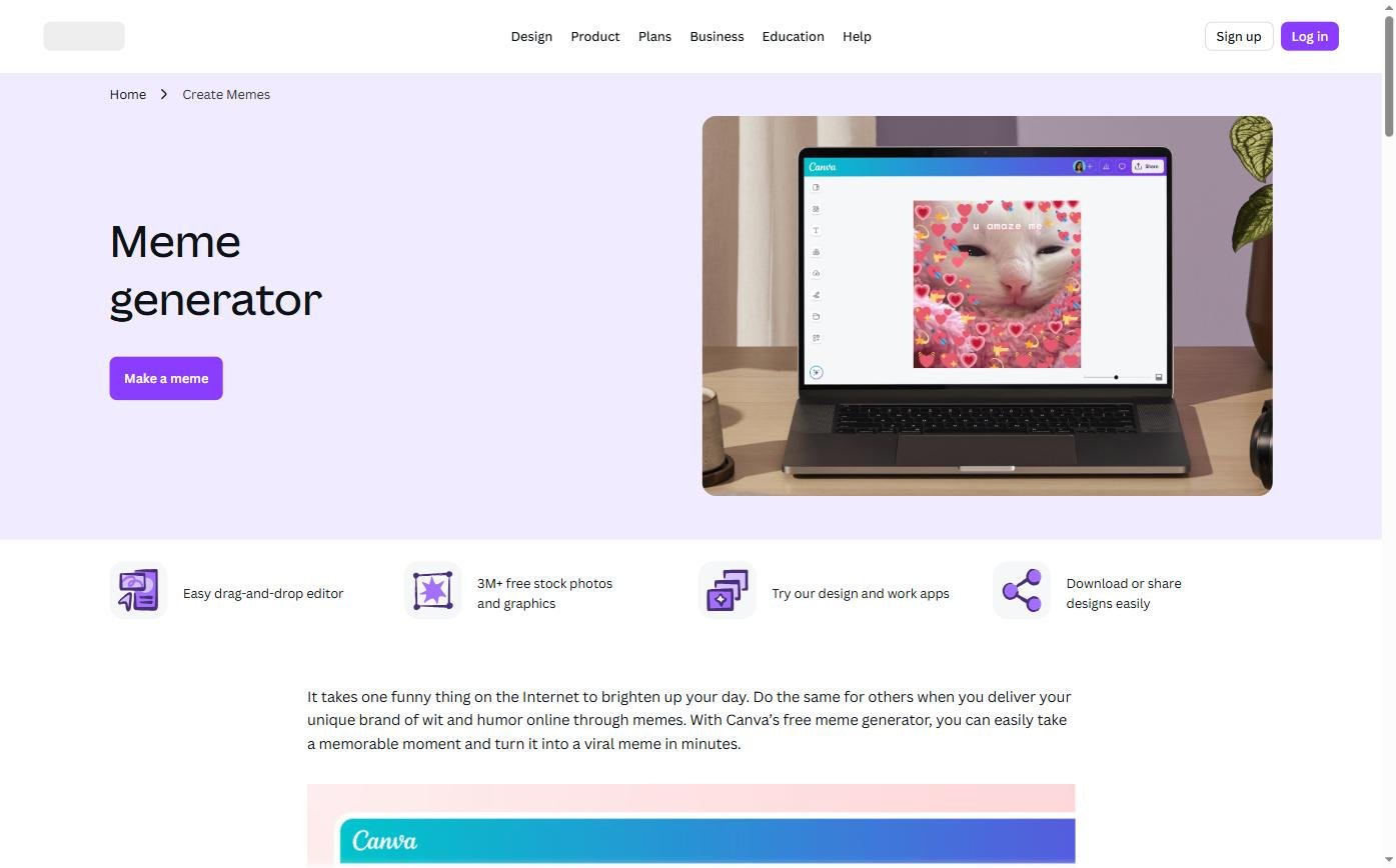 Canva - générateur de mèmes en ligne