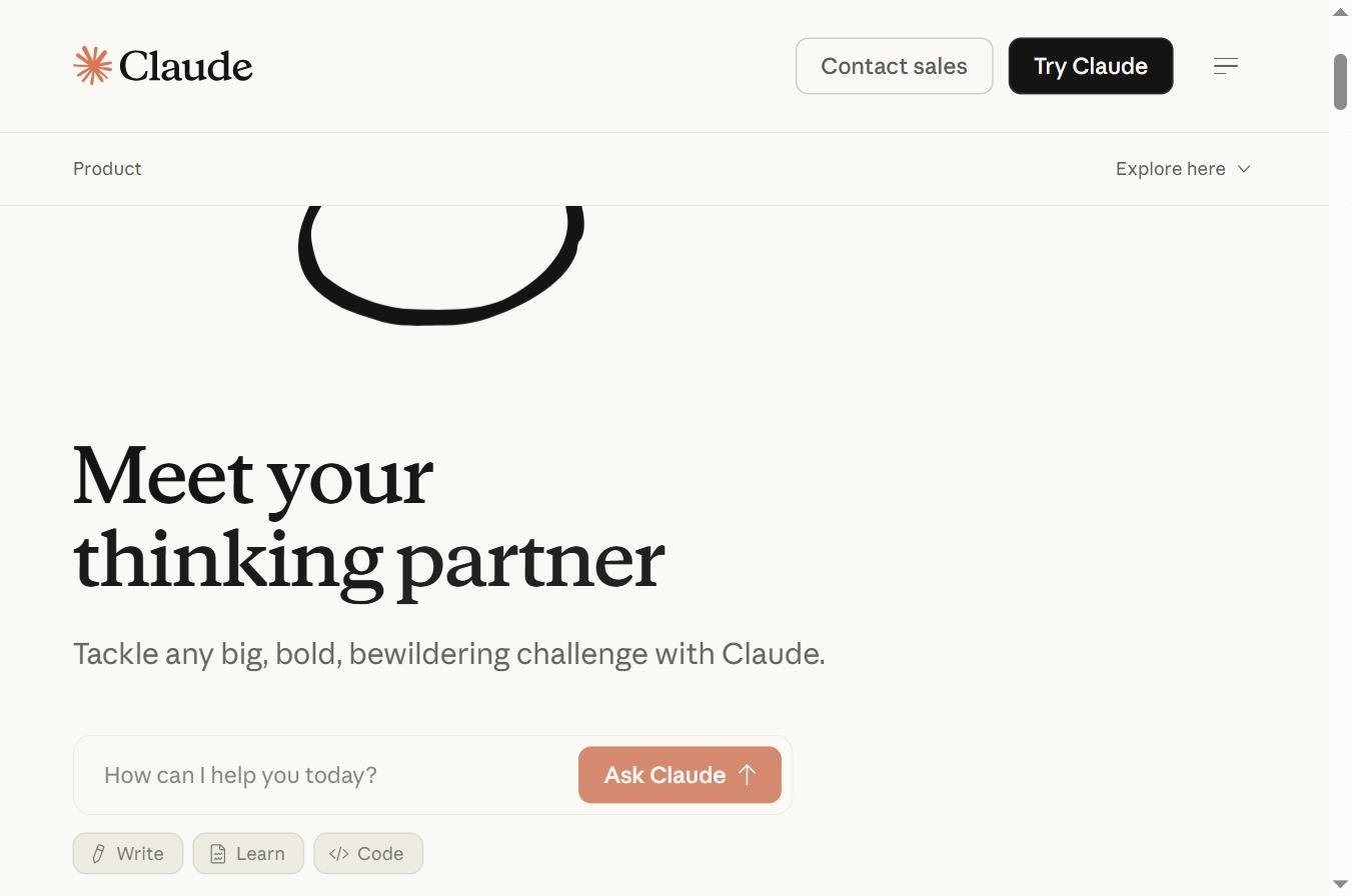 Interface Claude AI
