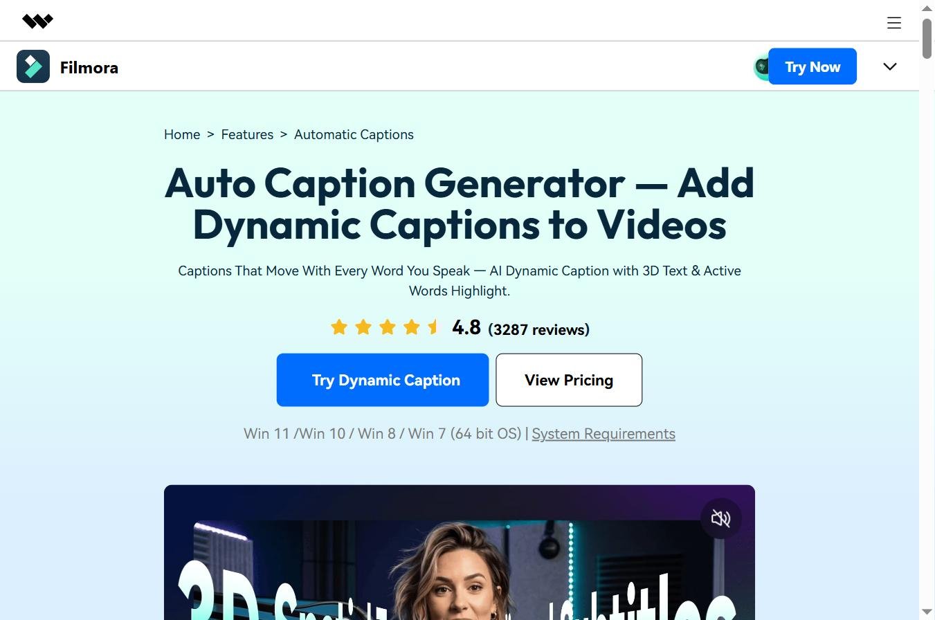 Filmora Auto Caption Generator - Sous-titres automatiques IA pour vidéos