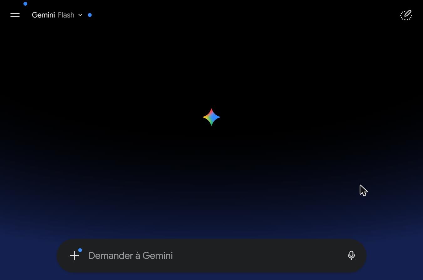 Interface Google Gemini