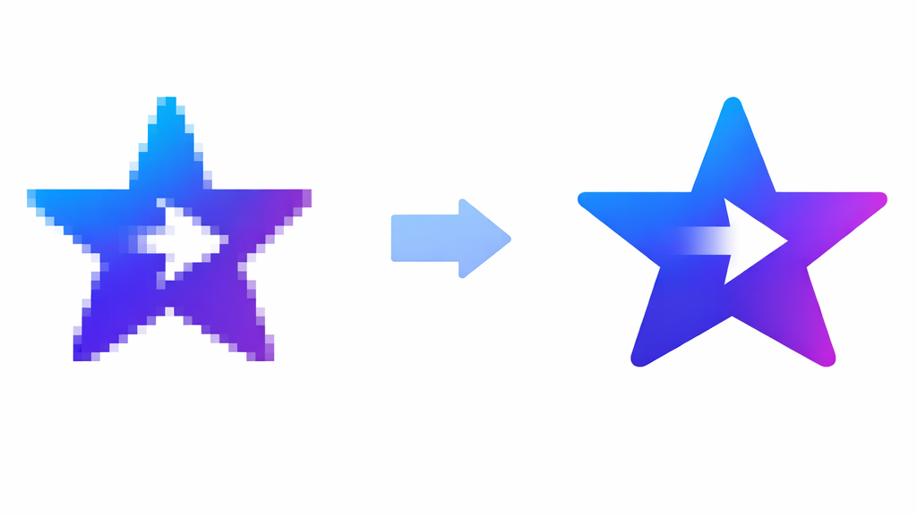 Comparison of pixeled matrix image and net vector image after vectorization