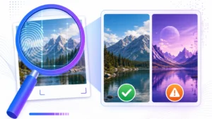 Lire la suite à propos de l’article Détecteur d&rsquo;Image IA : Comment Savoir si une Photo est Générée par IA (2026)