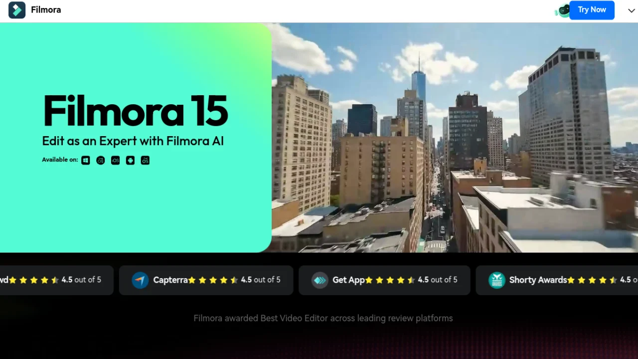Filmora — timeline video editor boosted by AI (2026)