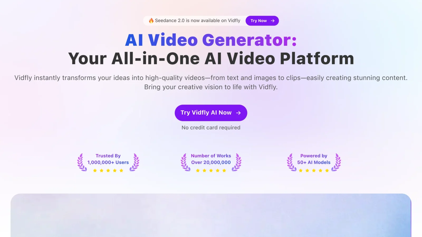 Vidfly AI, plateforme vidéo tout-en-un avec accès à plusieurs modèles AI