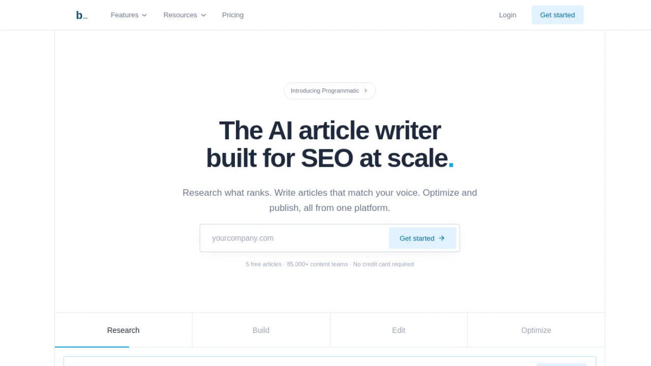 Interface de Byword generateur de scripts en serie