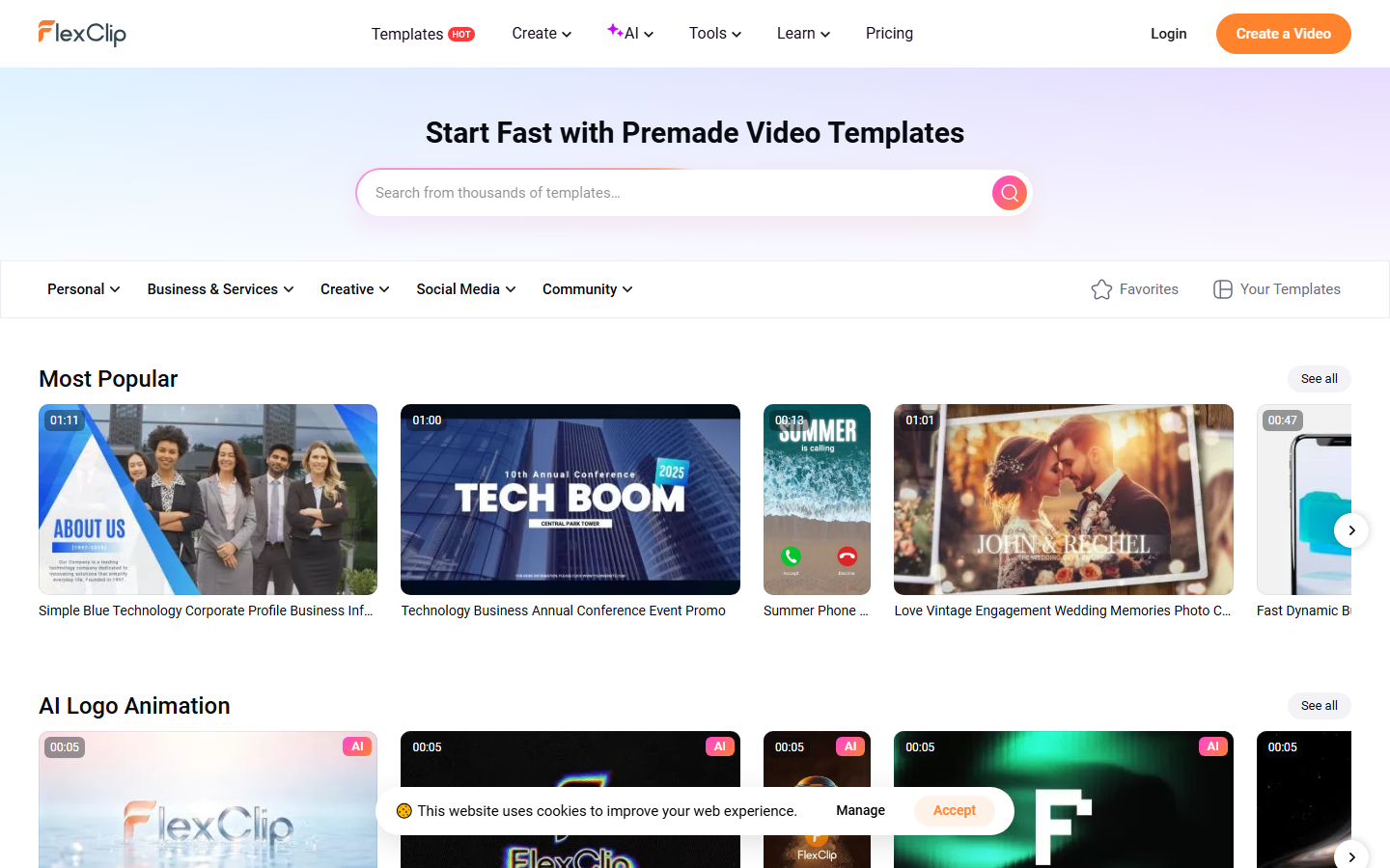 FlexClip Templates 2026