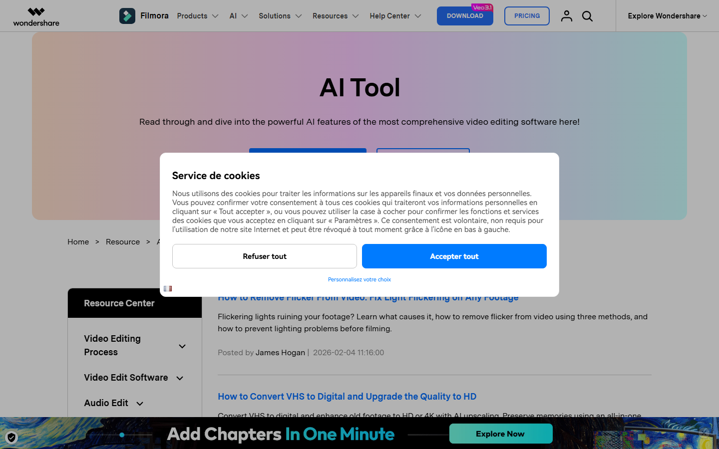 Filmora AI Tool 2026