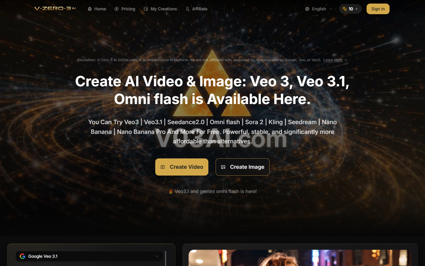 Seedance AI homepage 2026