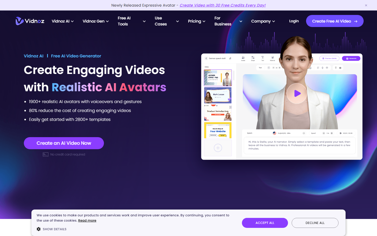 Vidnoz AI Video Generator 2026