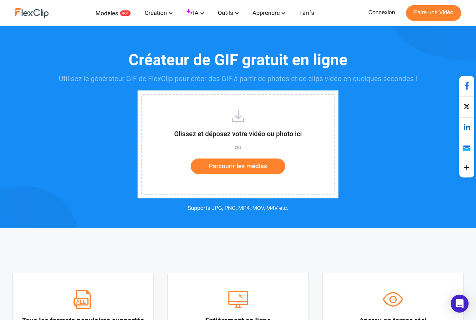 Createur de GIF FlexClip