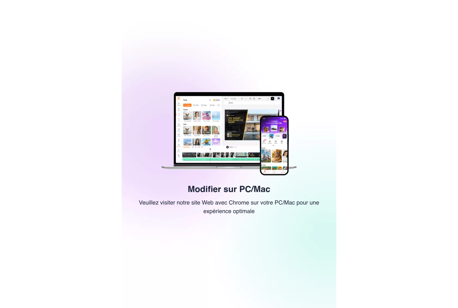 Clonage de voix par AI dans FlexClip