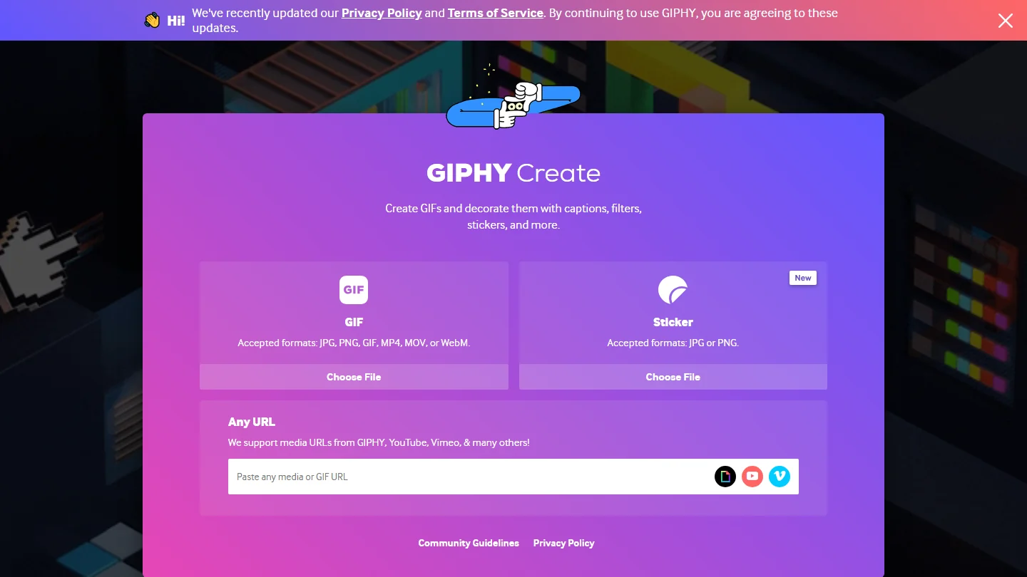Giphy Video-to-GIF convertisseur en ligne