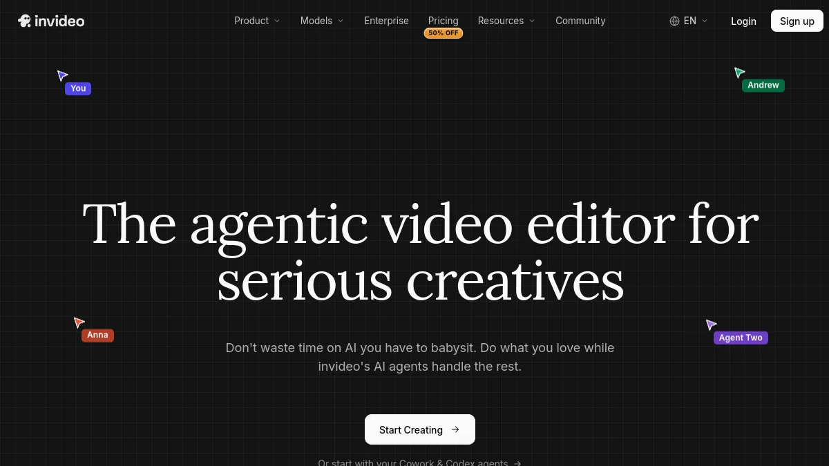 Home Page InVideo AI