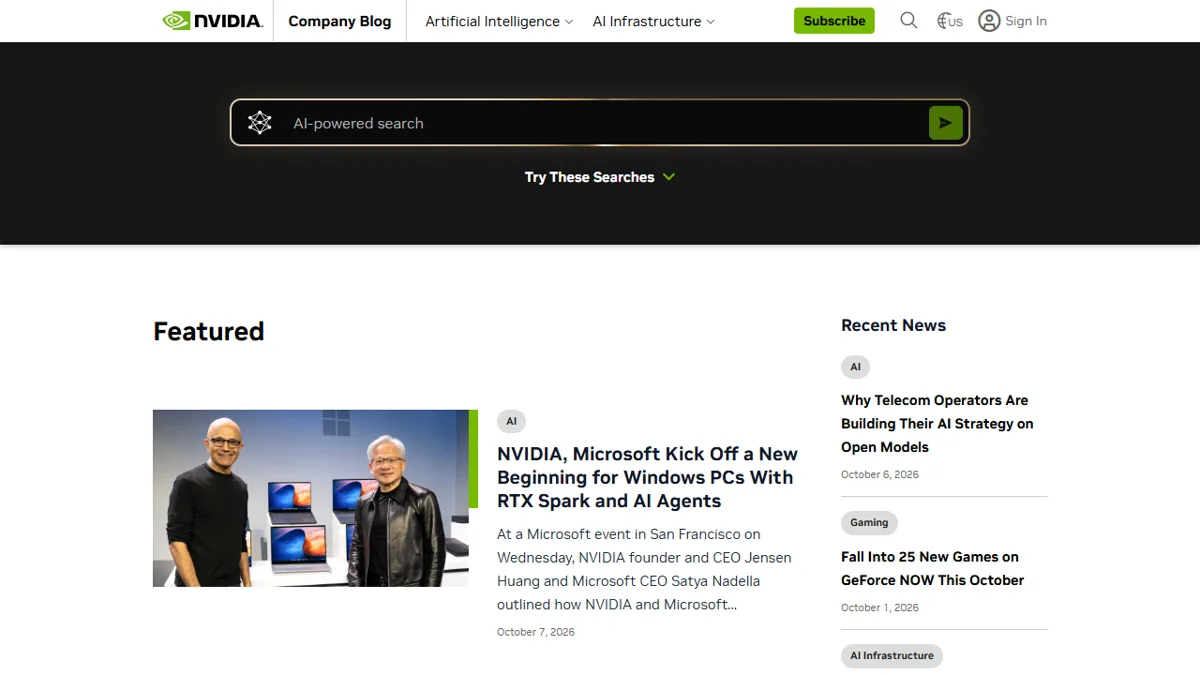 Official blog of Nvidia