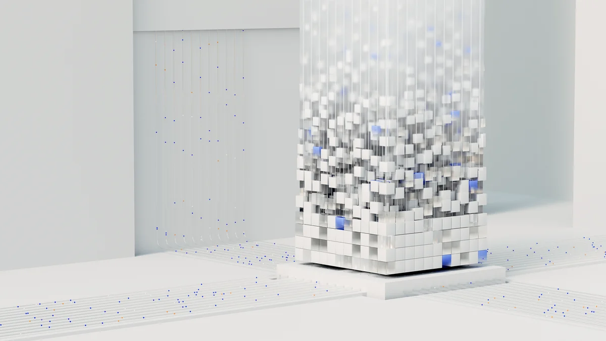 Représentation artistique d'un réseau de neurones utilisé par l'IA générative